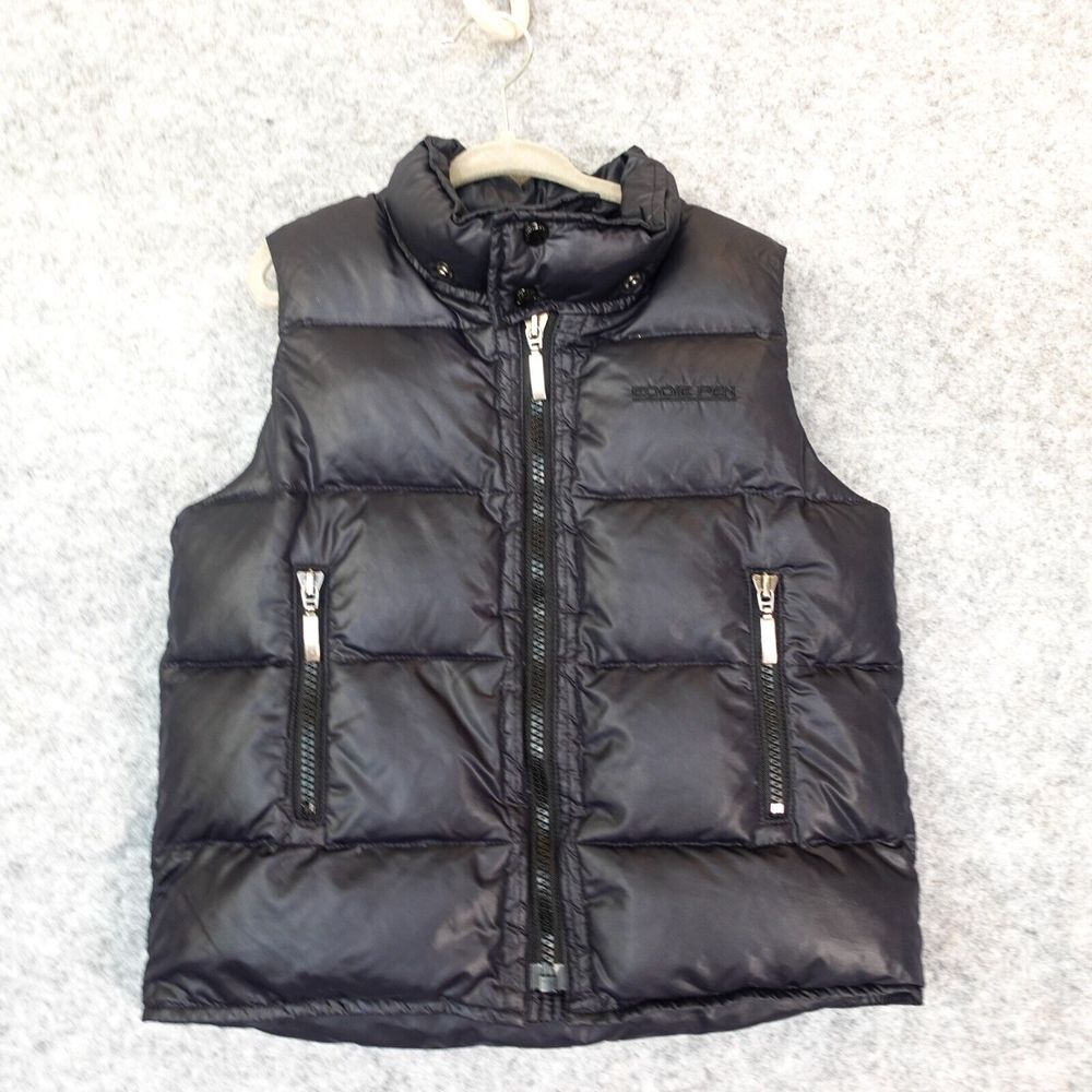 Boys Down Puffer Vest Boys 4T Toddler Black Full Zip‎ Warm Outdoor EDDIE PEN